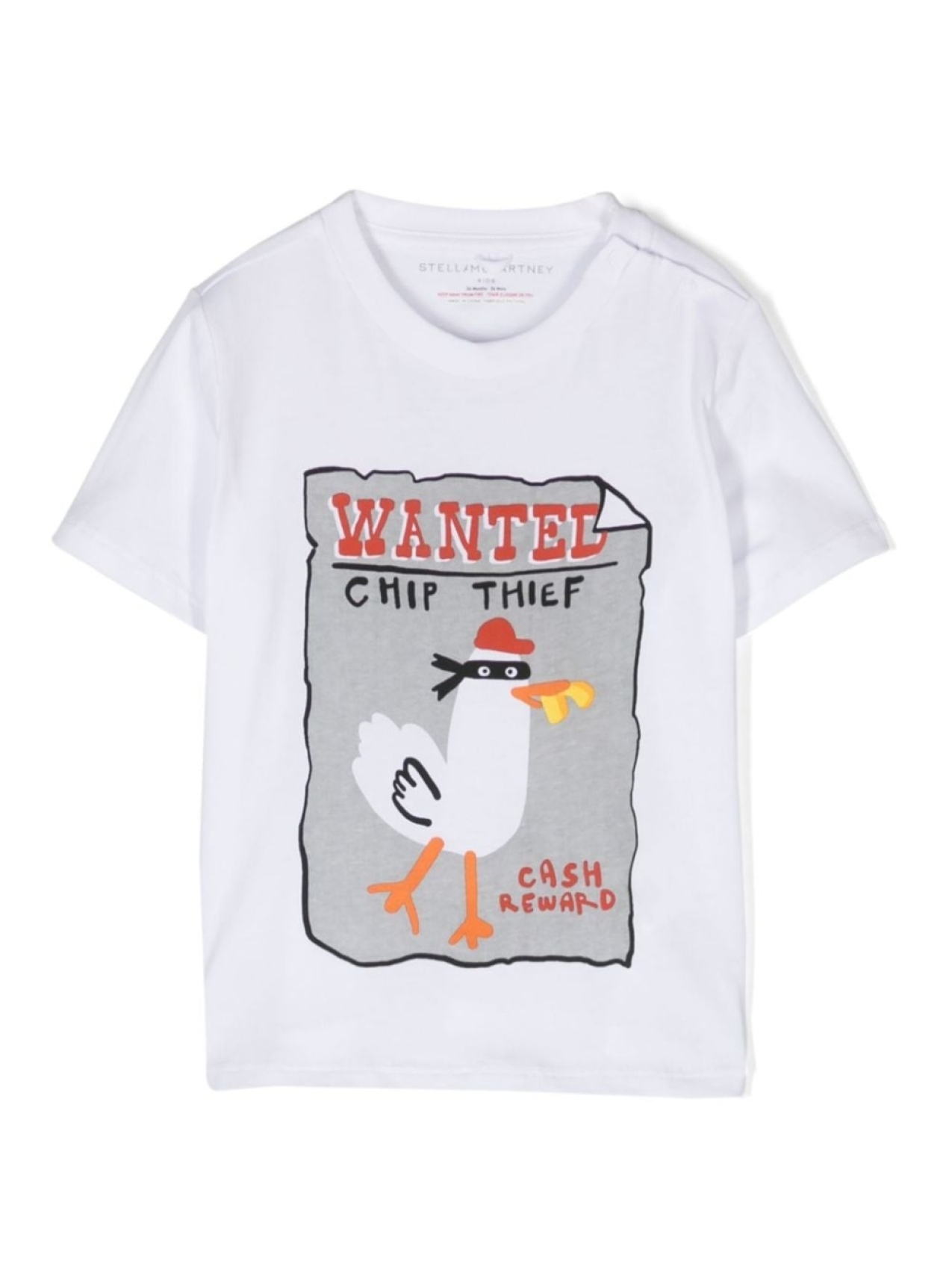 

Stella McCartney Kids футболка Seagull Bandit, белый