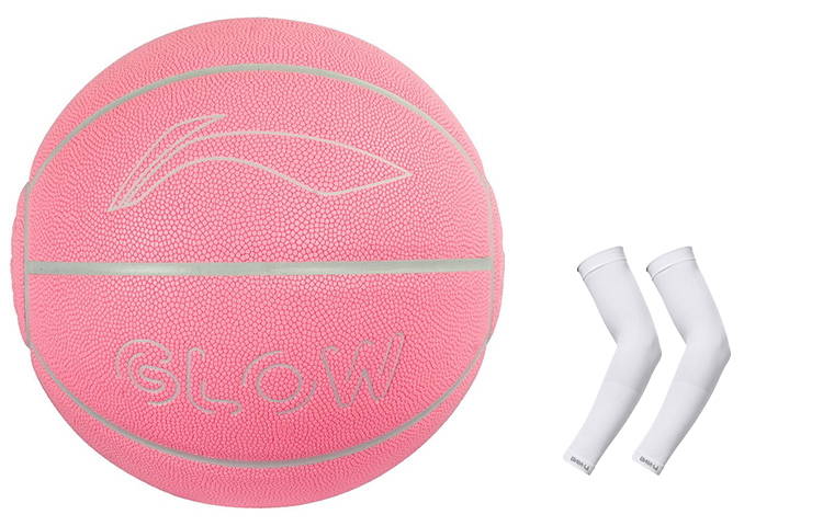 

LINING Баскетбольный мяч badfive pu розовый размер 7 светящийся в темноте unisex