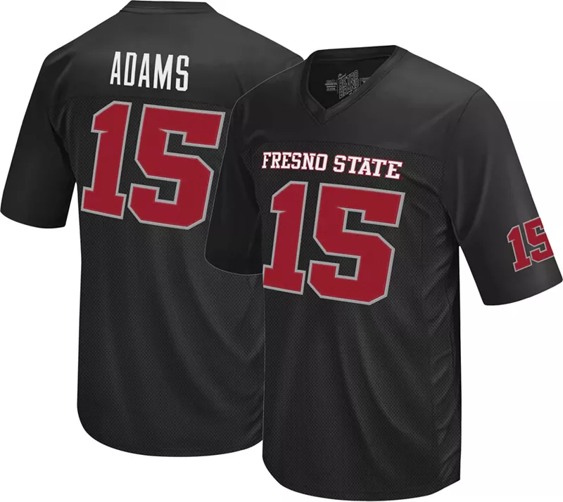

Мужская ретро-брендовая футбольная майка Fresno State Bulldogs Davante Adams # 15, черная реплика Retro Brand