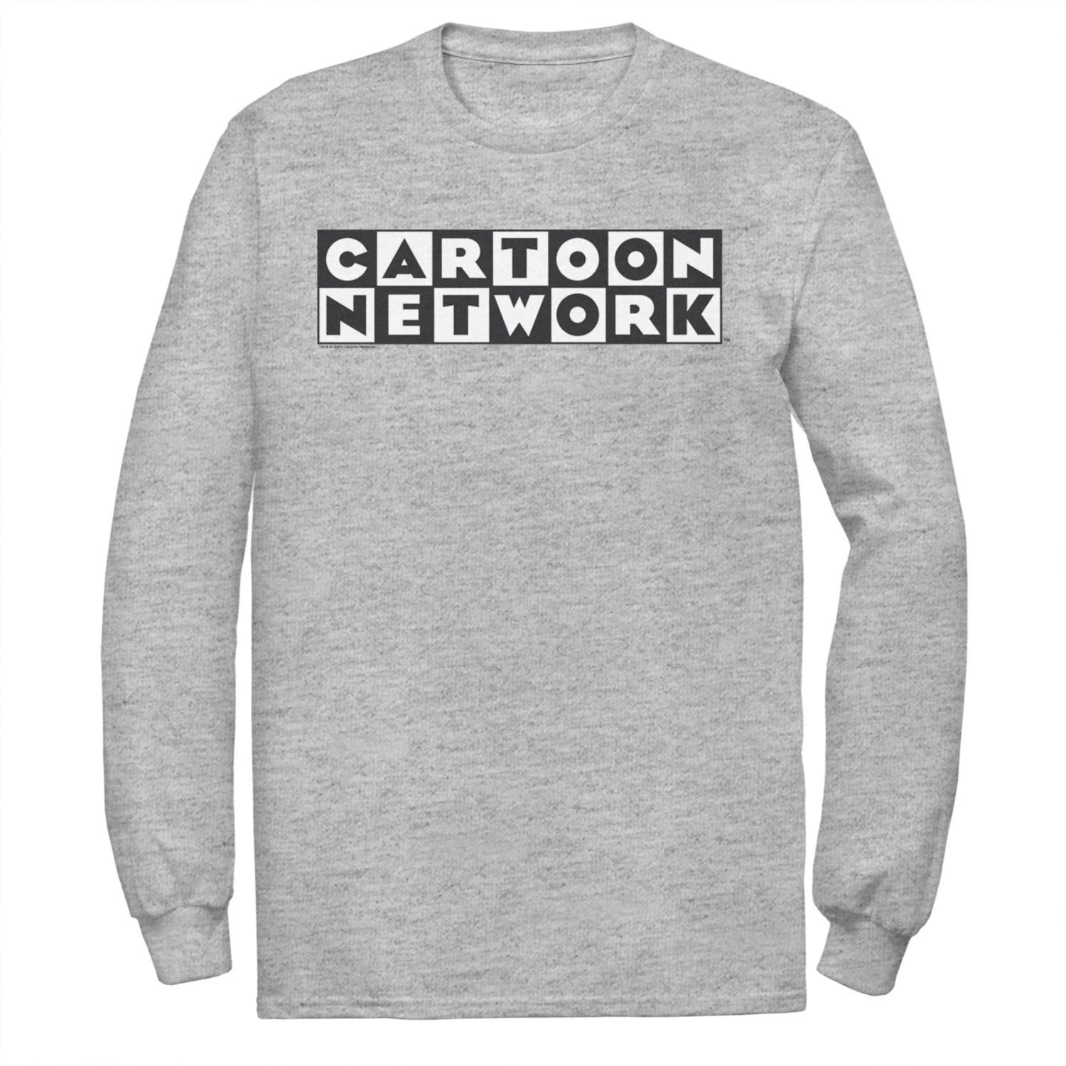

Мужская футболка с длинным рукавом и официальным клетчатым логотипом Cartoon Network Licensed Character