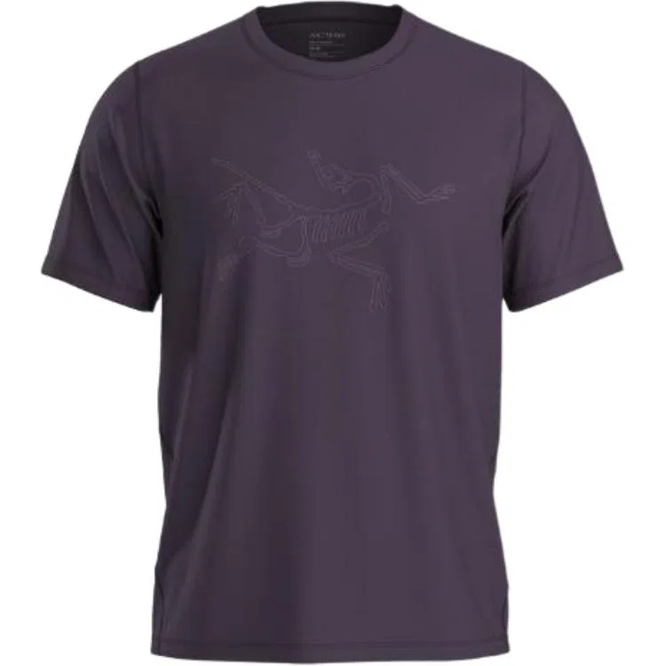 Футболка мужская Arc'teryx CORMAC LOGO SS Arcteryx, Fluorite Purple/Moondrop