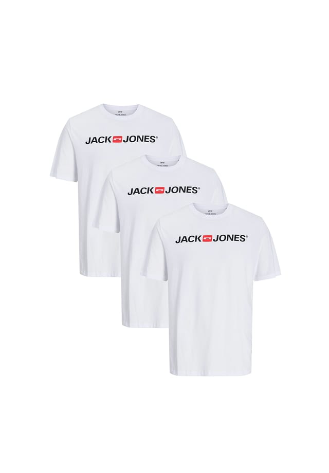

Футболка 3 шт. в упаковке базовая Jack & Jones, белый
