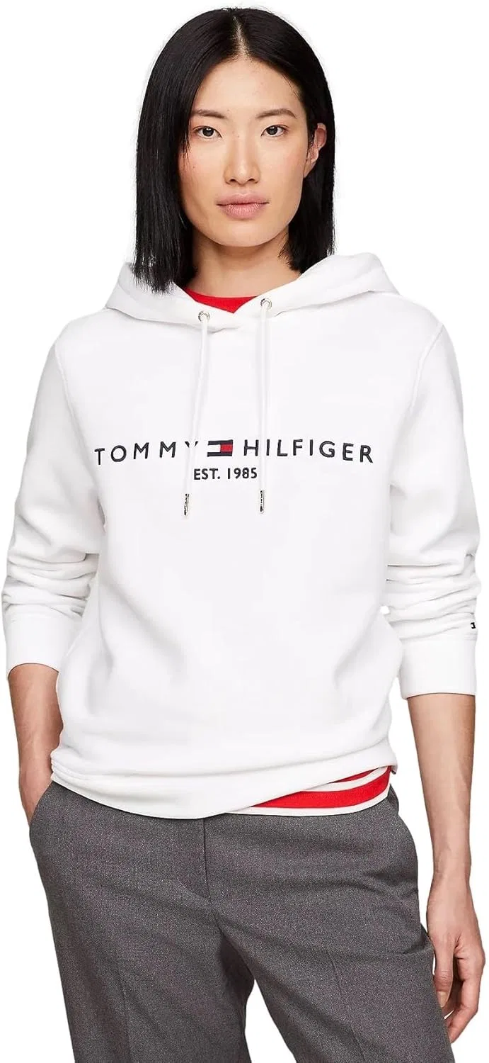 Женская толстовка Tommy Hilfiger с логотипом, Perfect White