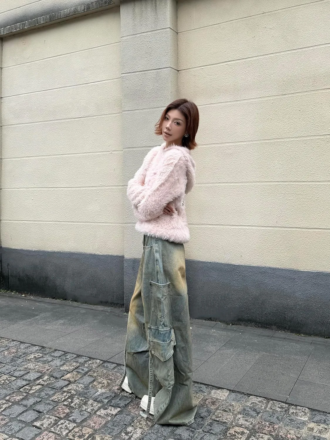 Женские джинсы в стиле Vintage Boyfriend, свободные, с карманами — фото 3