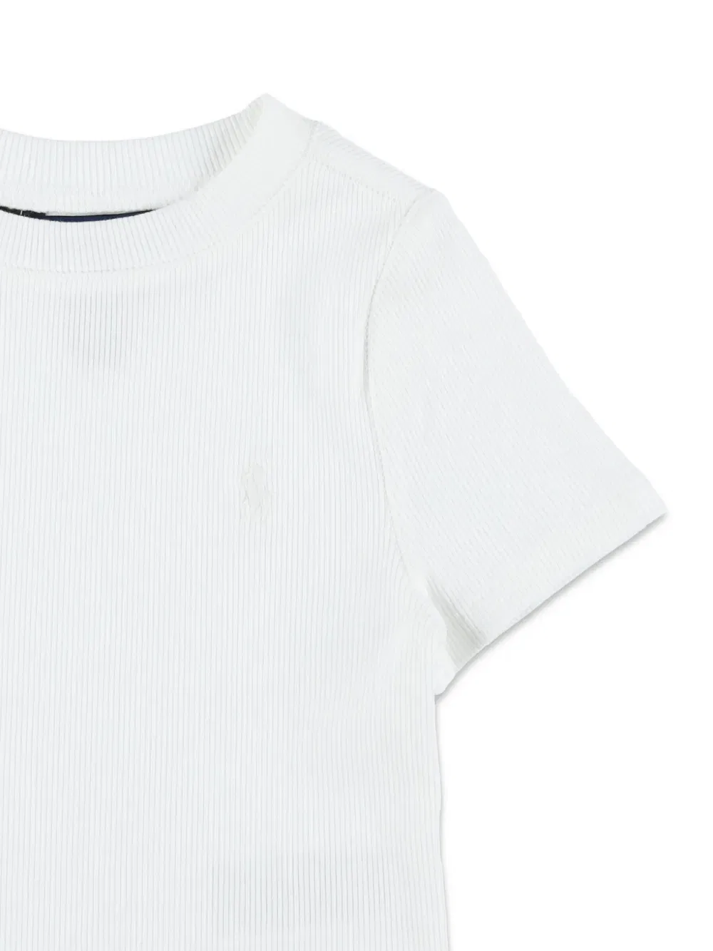 Футболка с вышитым логотипом Polo Ralph Lauren Kids, белый — фото 3