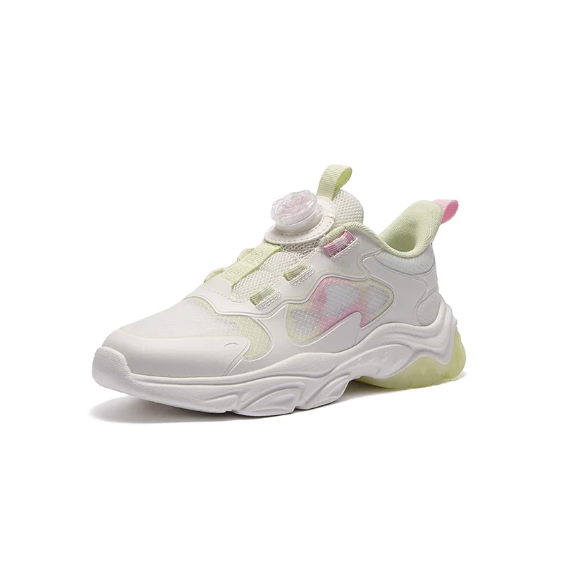 361°KIDS Детские повседневные кроссовки Feather White/Light Green для подростков с противоскользящей подошвой, амортизацией и устойчивостью к истиранию — фото 4