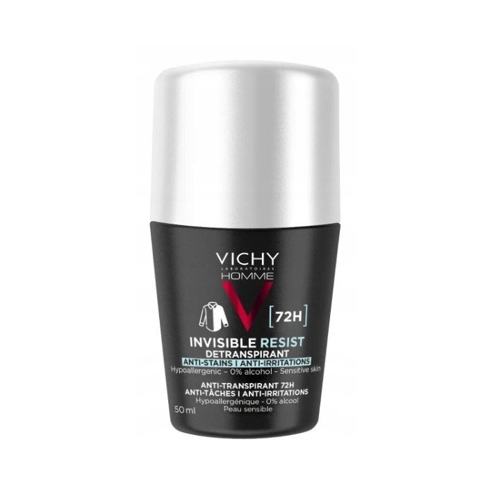 

Vichy Invisible Resist Dermo, антиперспирант против следов 72 часа, 50 мл