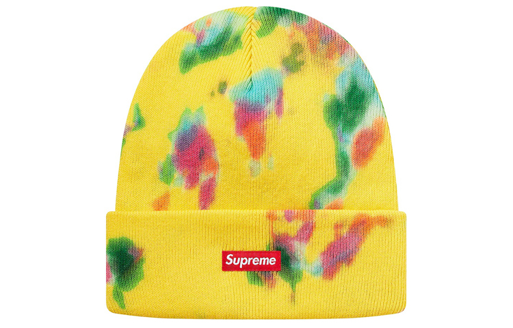 

Supreme Бейсболка с эффектом разбрызгивания краски, Bright Yellow