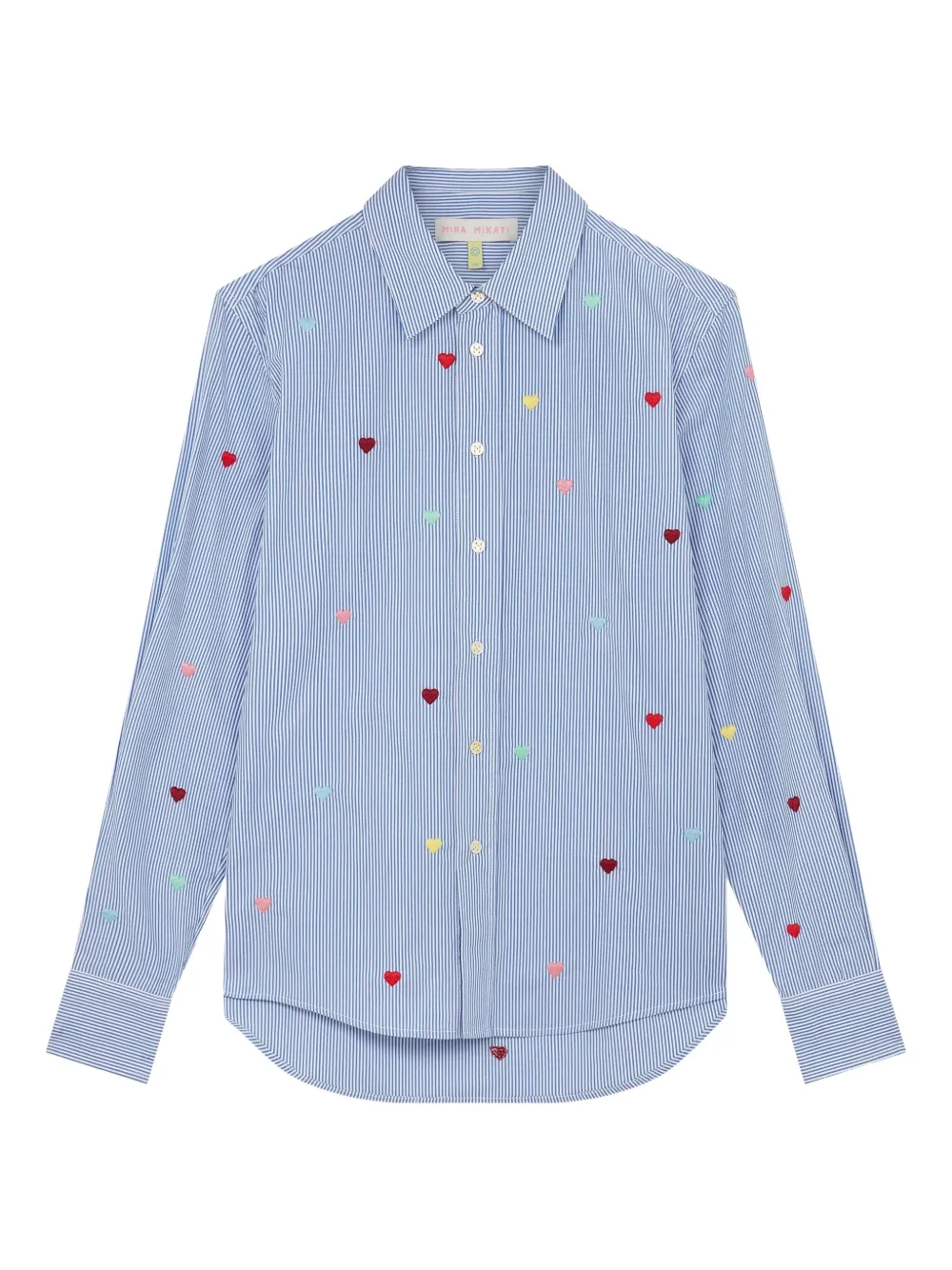 

Рубашка в полоску с сердечками Mira Mikati, синий