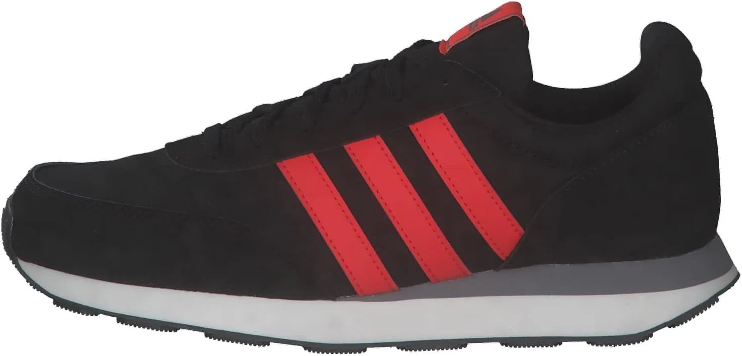 Мужские кроссовки Adidas Run 60s 3.0, низкие (не для футбола), Core Black Bright Red Blue Fus — фото 3