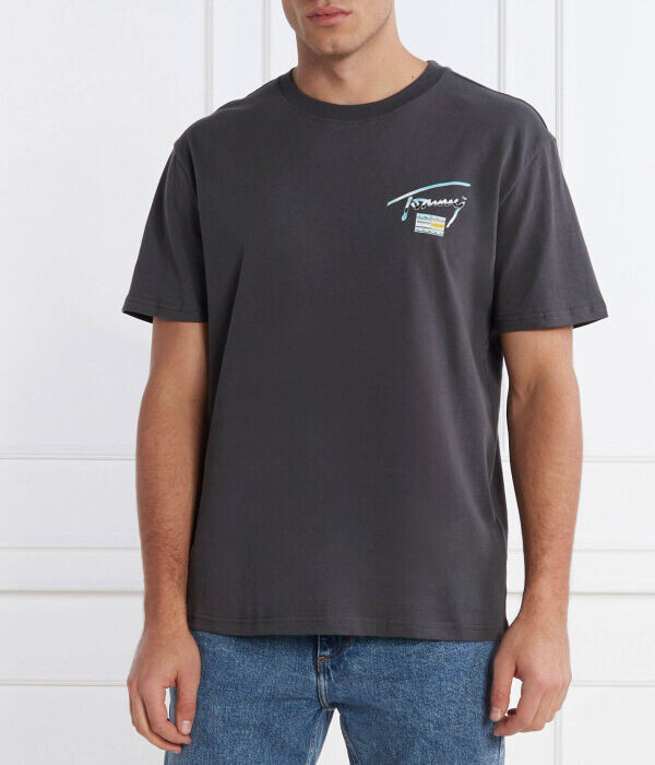

Футболка Tommy Jeans Metallic AOP, черный