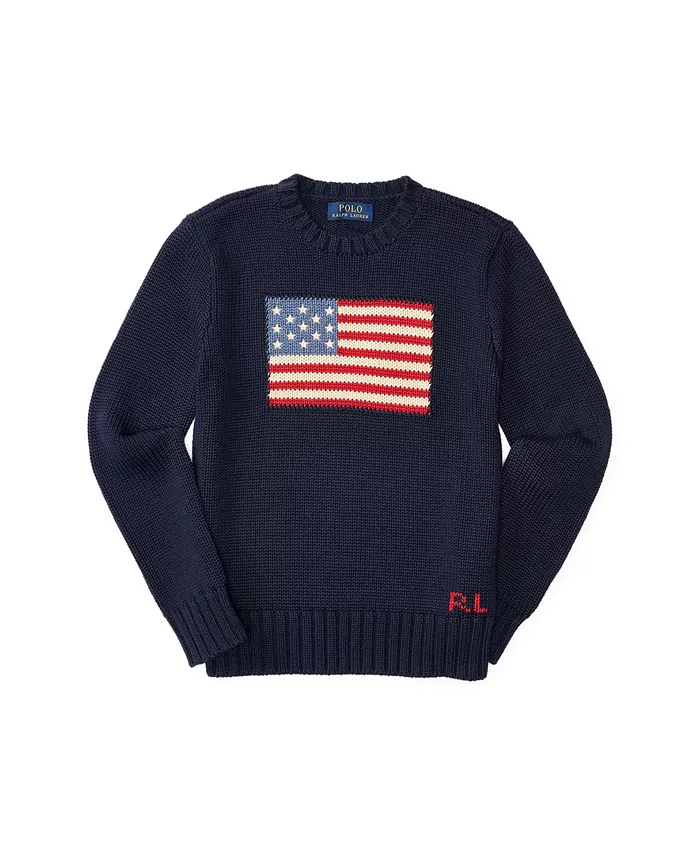 Свитер The Iconic Flag для старших мальчиков Polo Ralph Lauren, синий — фото 2