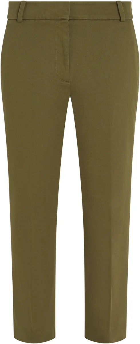 

Брюки-чиносы Tommy Hilfiger "ESSENTIAL SLIM STRAIGHT CO CHINO", с застежкой на крючок, зеленый