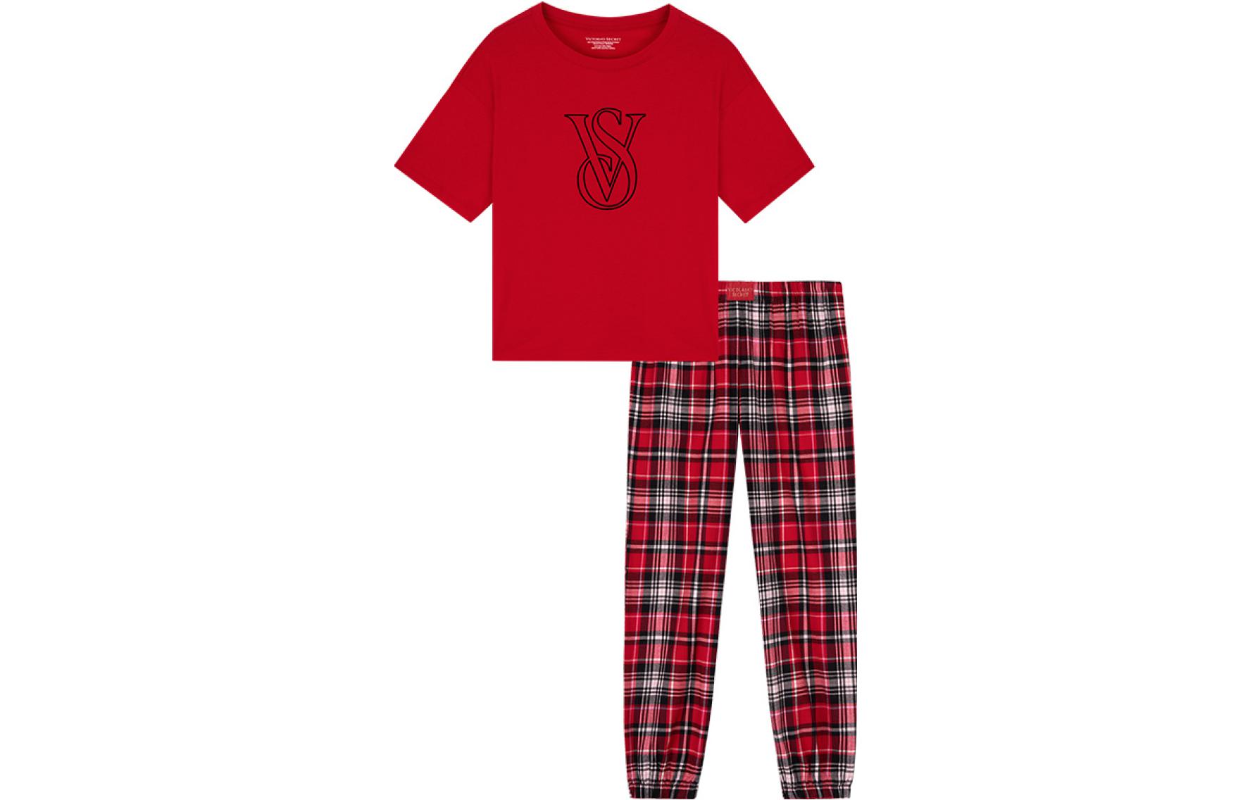 

Женский пижамный комплект Victoria's Secret, Red Plaid