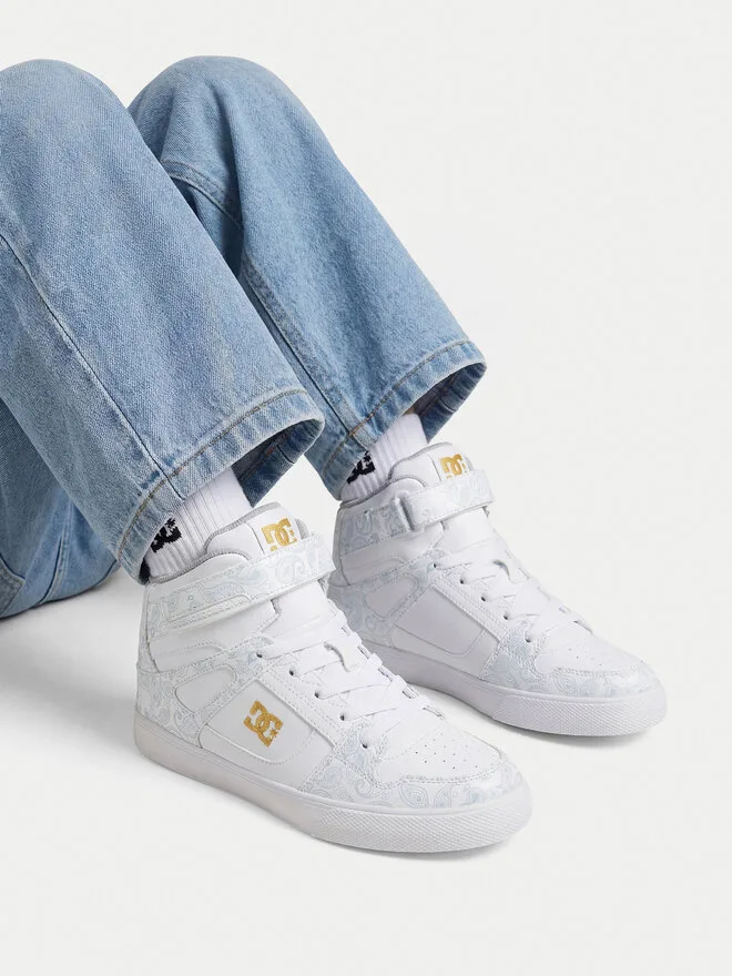 DC Shoes Кроссовки EO-PURE HIGH-TOP SE EV SN DC01796114 белые — фото 2