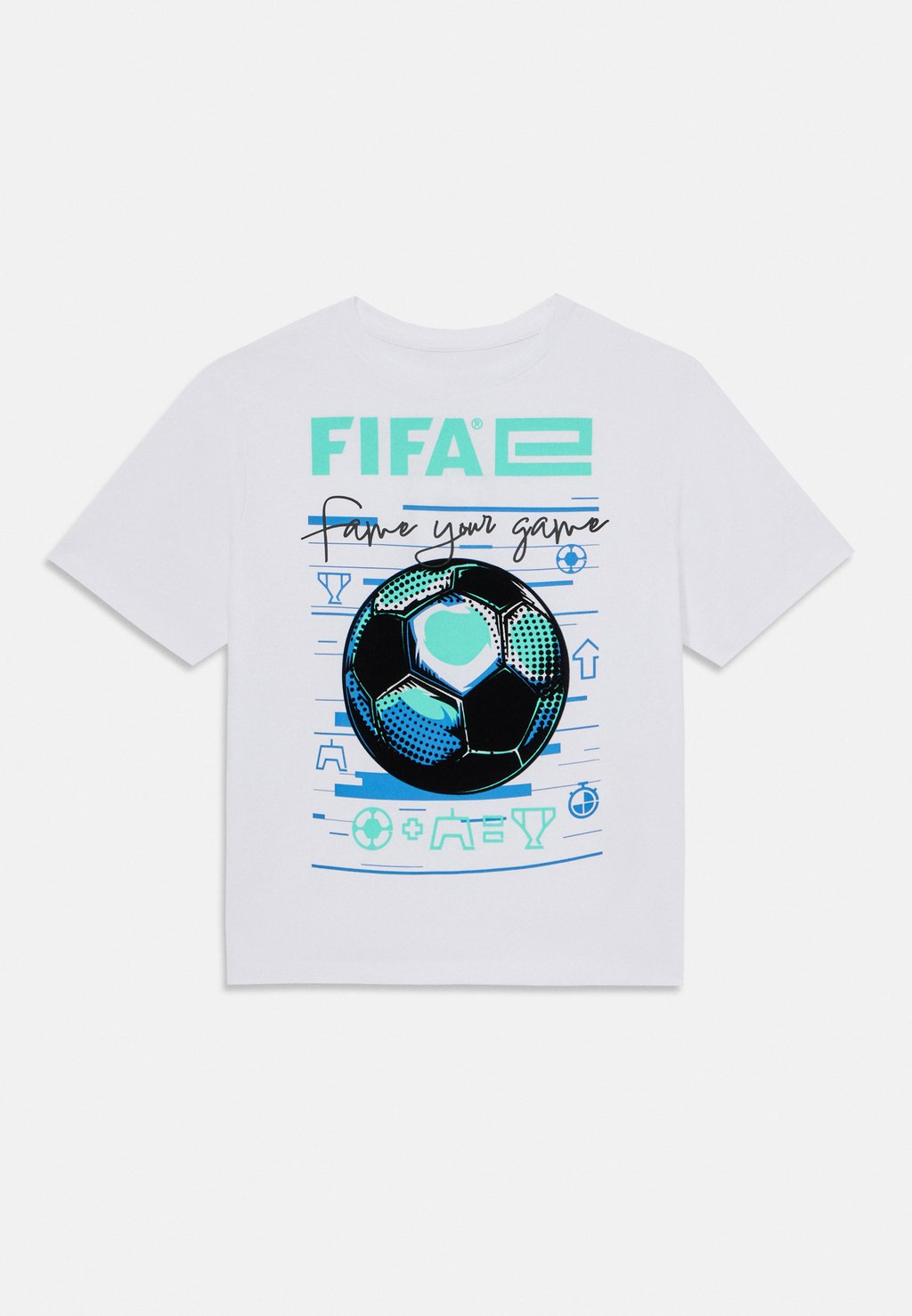 

Футболка с принтом NKMADIAN FIFAE BOX Name it, слоновая кость