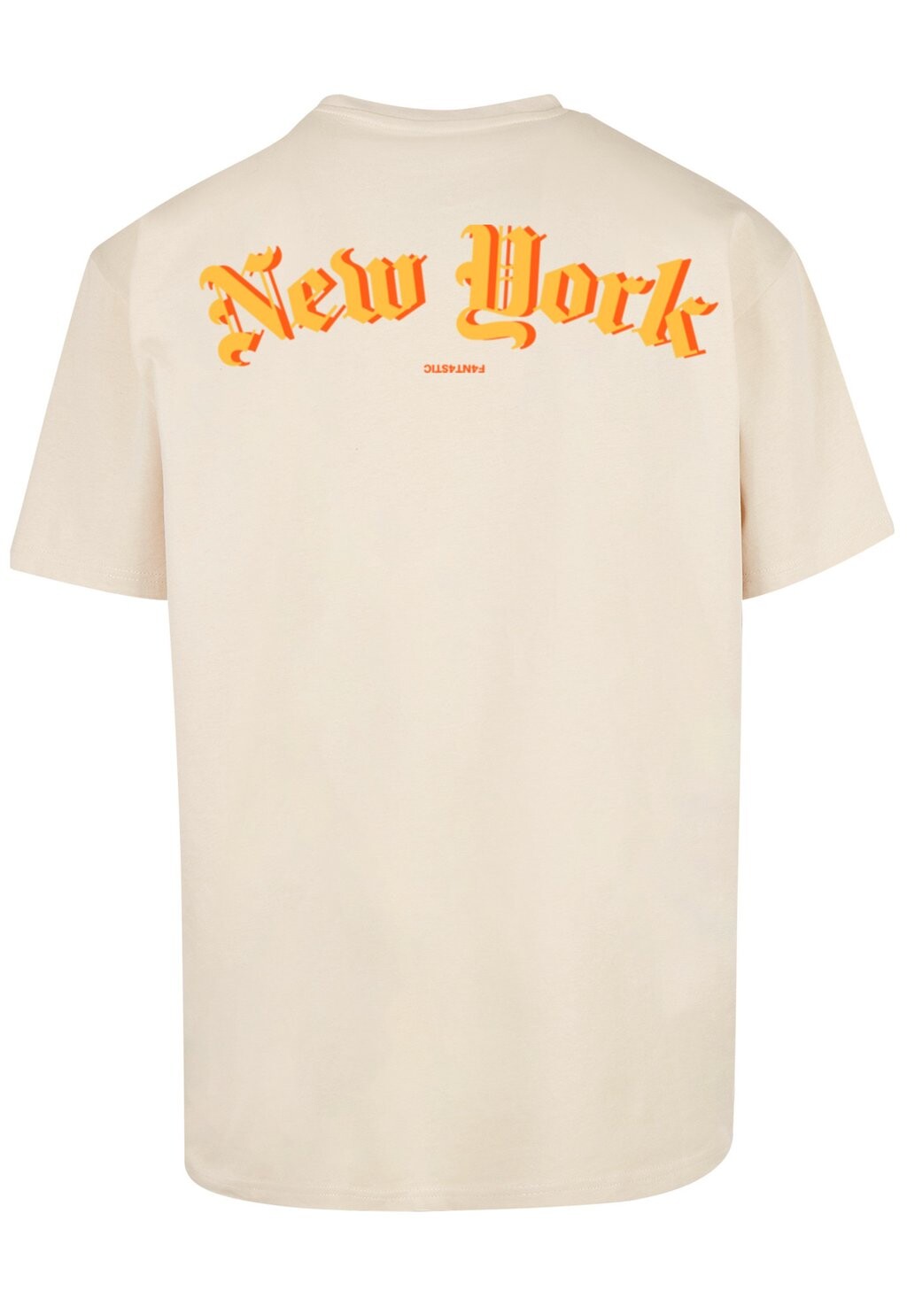 

Футболка с принтом NEW YORK OVERSIZE TEE F4NT4STIC, песочный