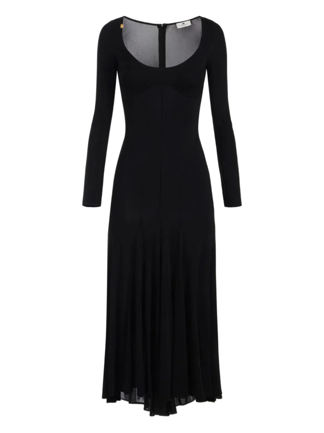 

Платье макси из легкого джерси Elisabetta Franchi, черный