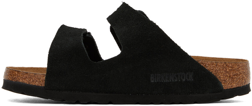 Черные узкие сандалии Arizona с мягкой стелькой Birkenstock — фото 3