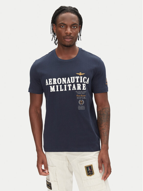 

Футболка обычного кроя 251TS2401J592 Aeronautica Militare, синий