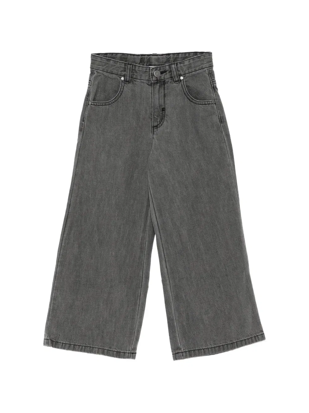 Джинсы прямого кроя Stella McCartney Kids, серый