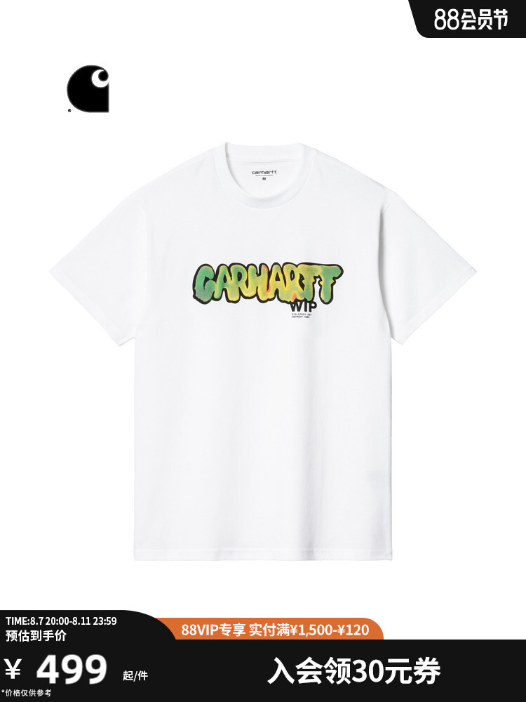 

Футболка Carhartt WIP с градиентным узором, черный