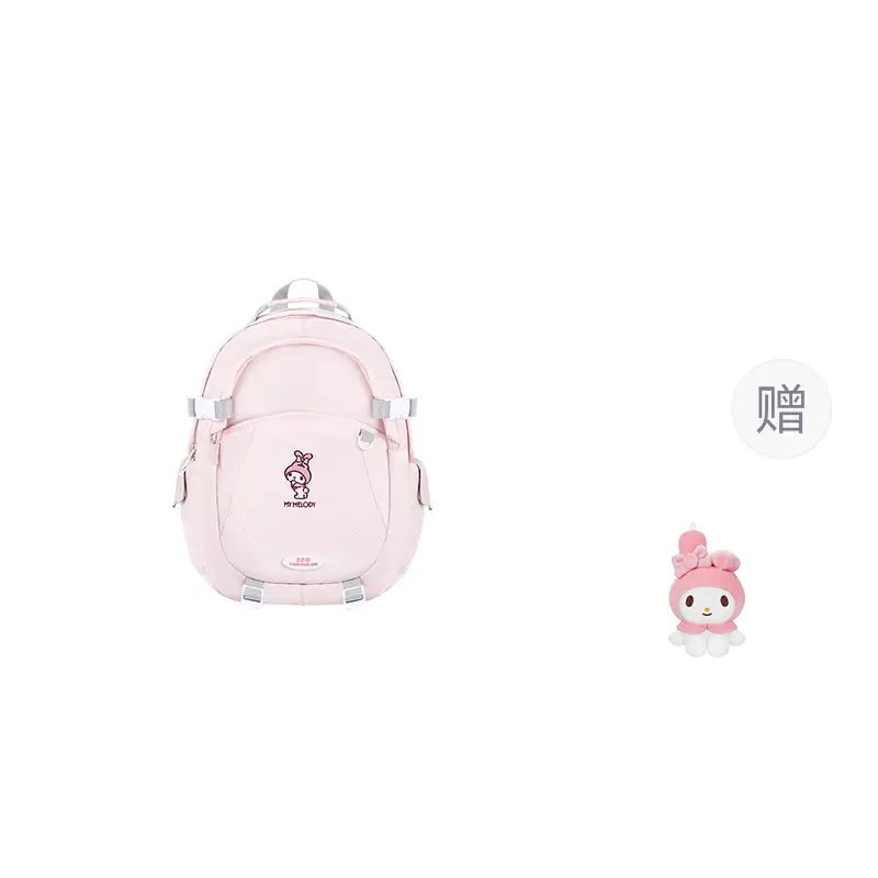 

Sanrio Полиэстеровый рюкзак обычный женский розовый, My Melody-Pink+My Melody Charm (without Rabbit Charm)