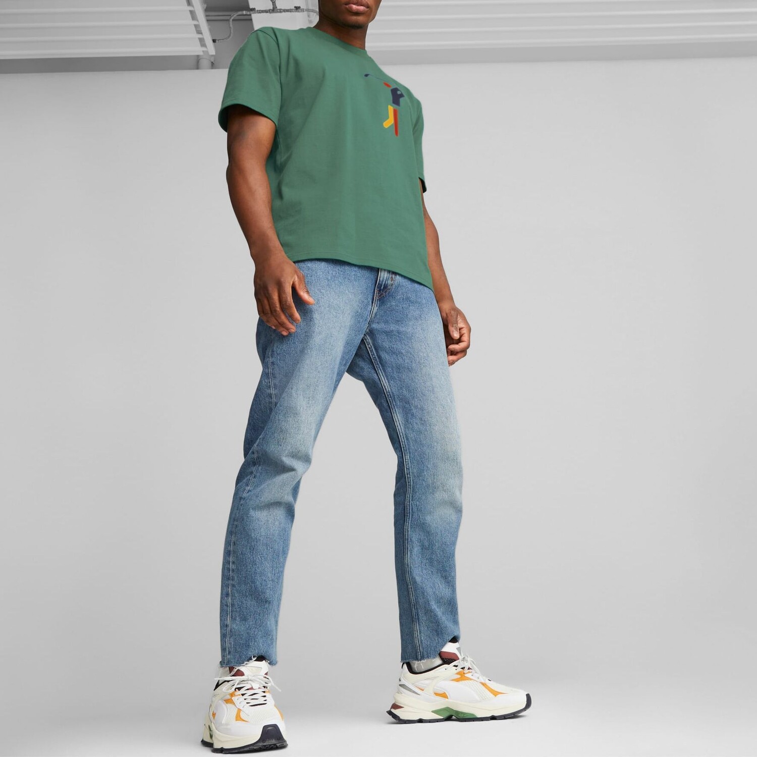 

MMQ Футболка мужская зеленая Puma, зеленый
