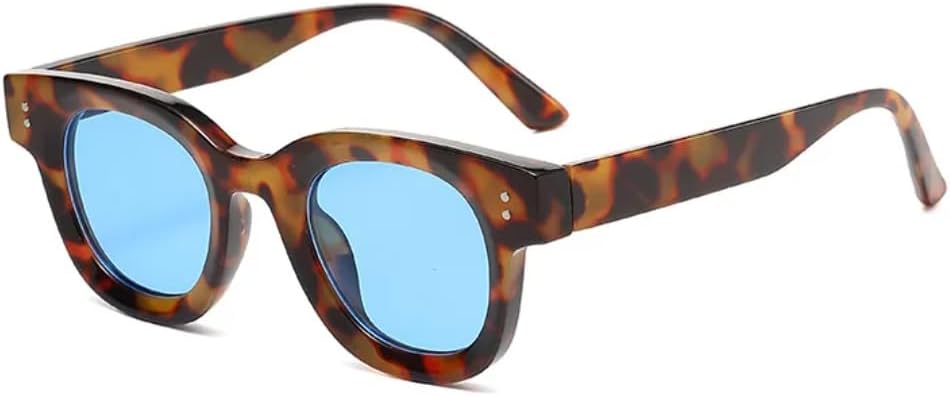 

Солнцезащитные очки с защитой UV400 | Легкая овальная оправа, цветные линзы | Для женщин и мужчин, для занятий спортом на открытом воздухе и путешествий DSVIGF, Leopard Blue
