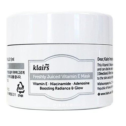 

Многофункциональная маска на основе витамина Е, 15 мл Klairs Fresh Juiced Vitamin E Mask