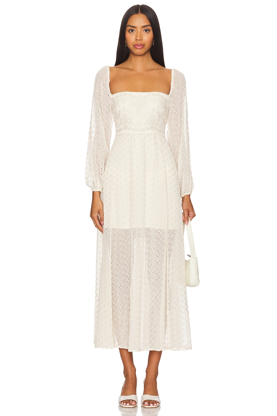 

Платье макси малина Free People, цвет tea