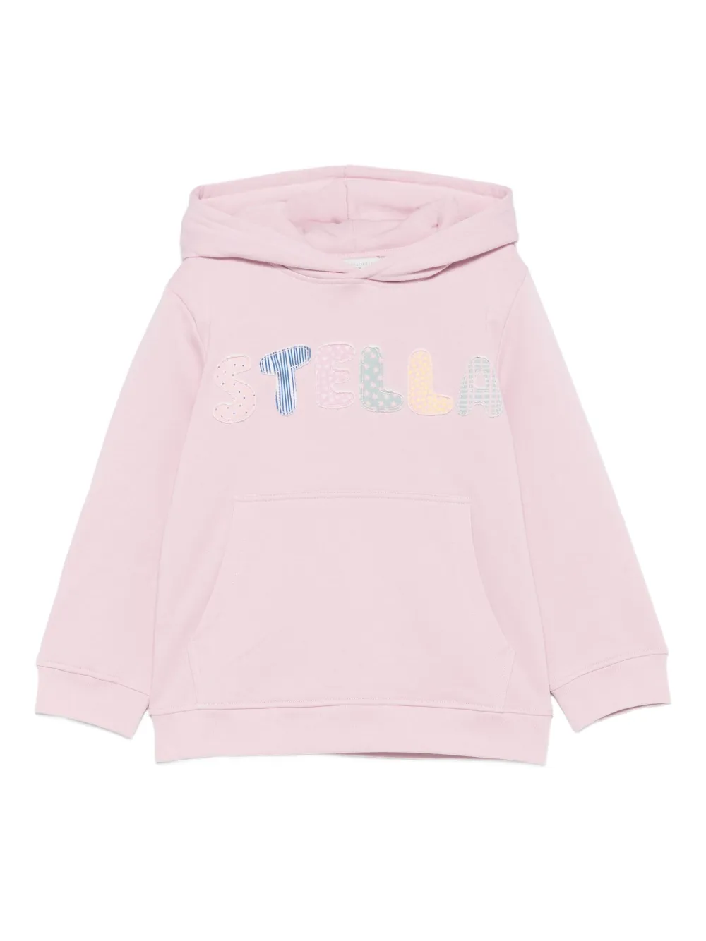 

Хлопковая толстовка с капюшоном Stella McCartney Kids, розовый