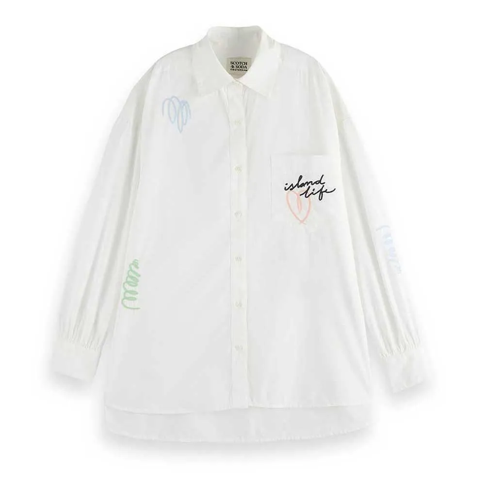 

Рубашка с длинным рукавом Scotch & Soda U9B00627T, белый