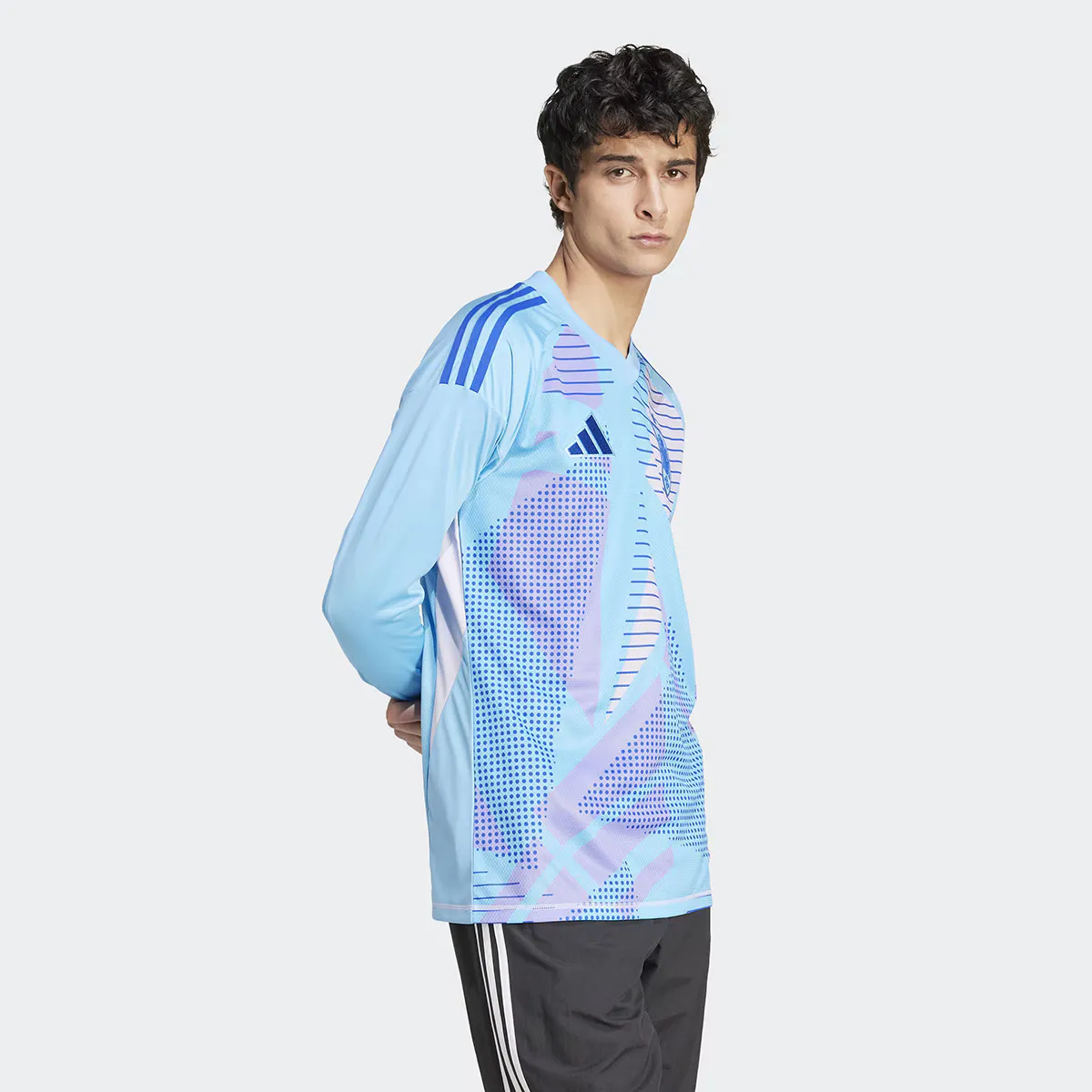 Мужская вратарская футболка Испания 2024 Tiro Adidas, синий — фото 3