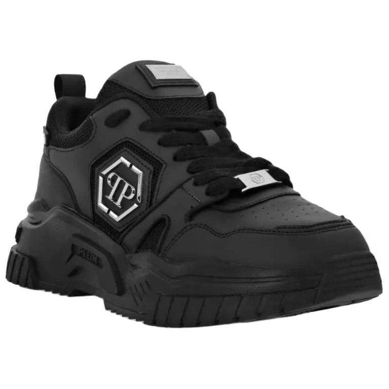 PHILIPP PLEIN Кроссовки Hexagon Predator PU Polyurethane низкие повседневные Unisex Black — фото 4