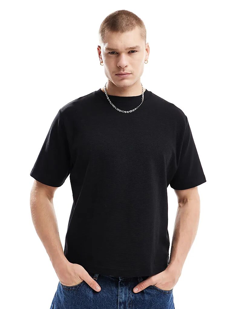 

Укороченная футболка черного цвета Cotton:On