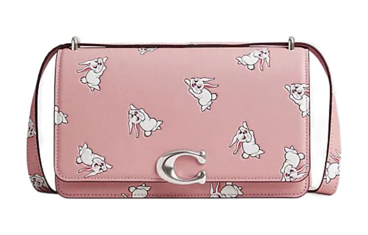 

COACH Баймакс Rabbit коллекция Бандит Кожаный конверт Сумка Женская Розовая