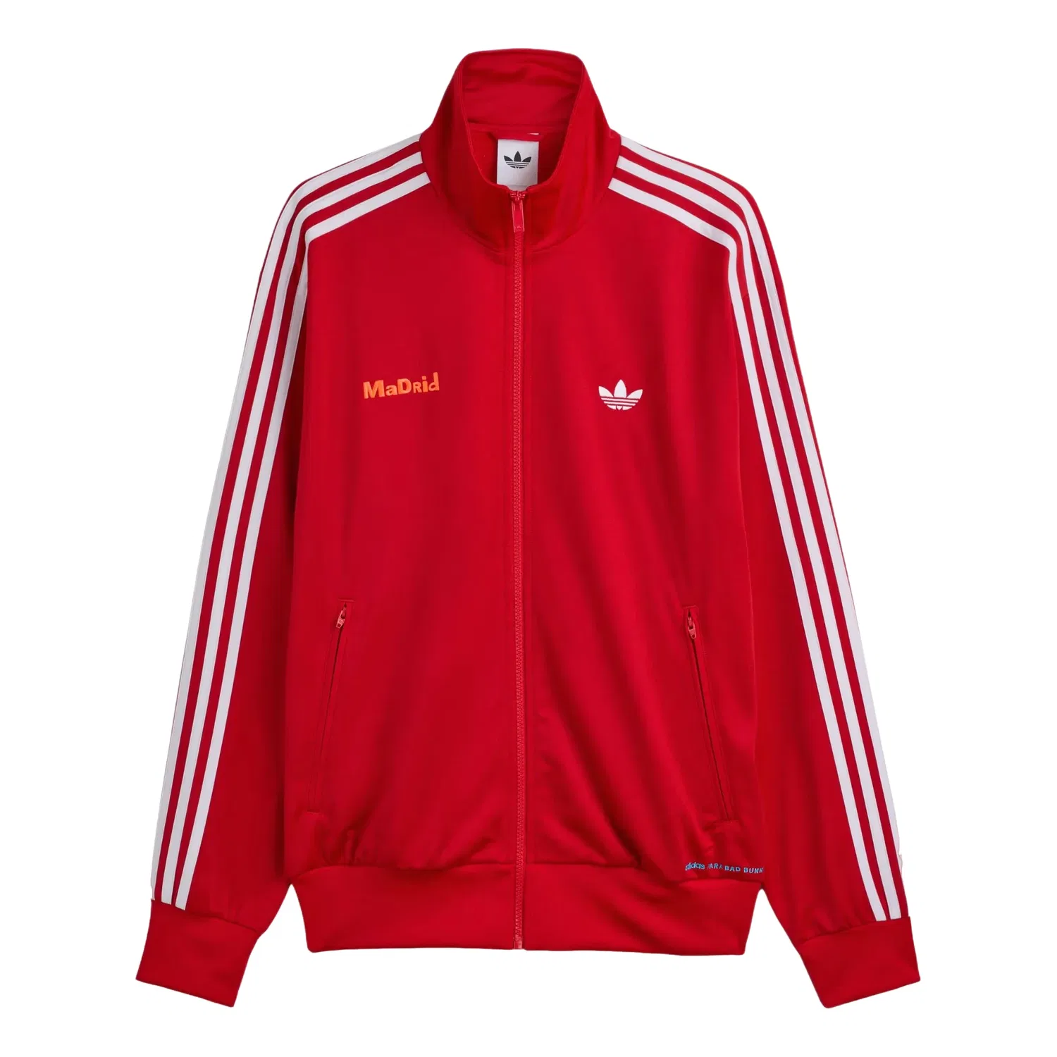 Спортивная куртка Adidas x Bad Bunny DTmF Tour Merch Madrid Firebird Track Jacket 'Red' LG9055, красный — фото 2