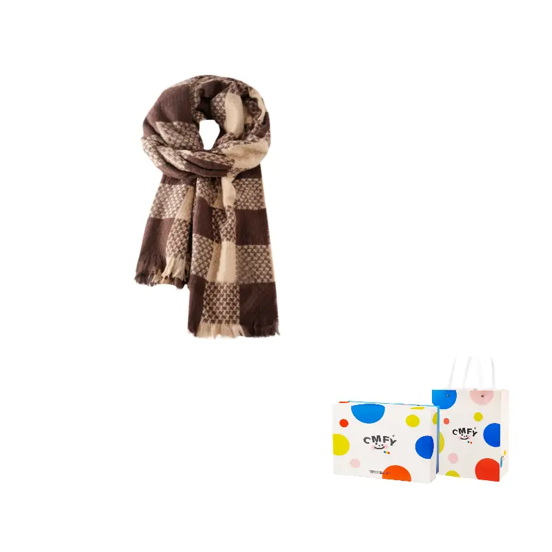 

CMFY Вязаный шарф унисекс, Brown