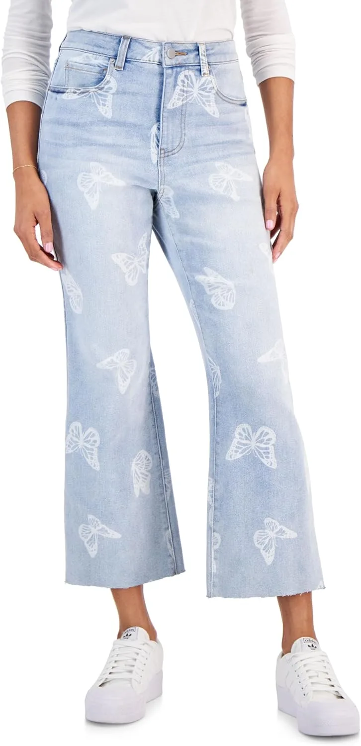 

Джинсы Tinseltown Juniors с высокой посадкой, укороченные и расклешенные