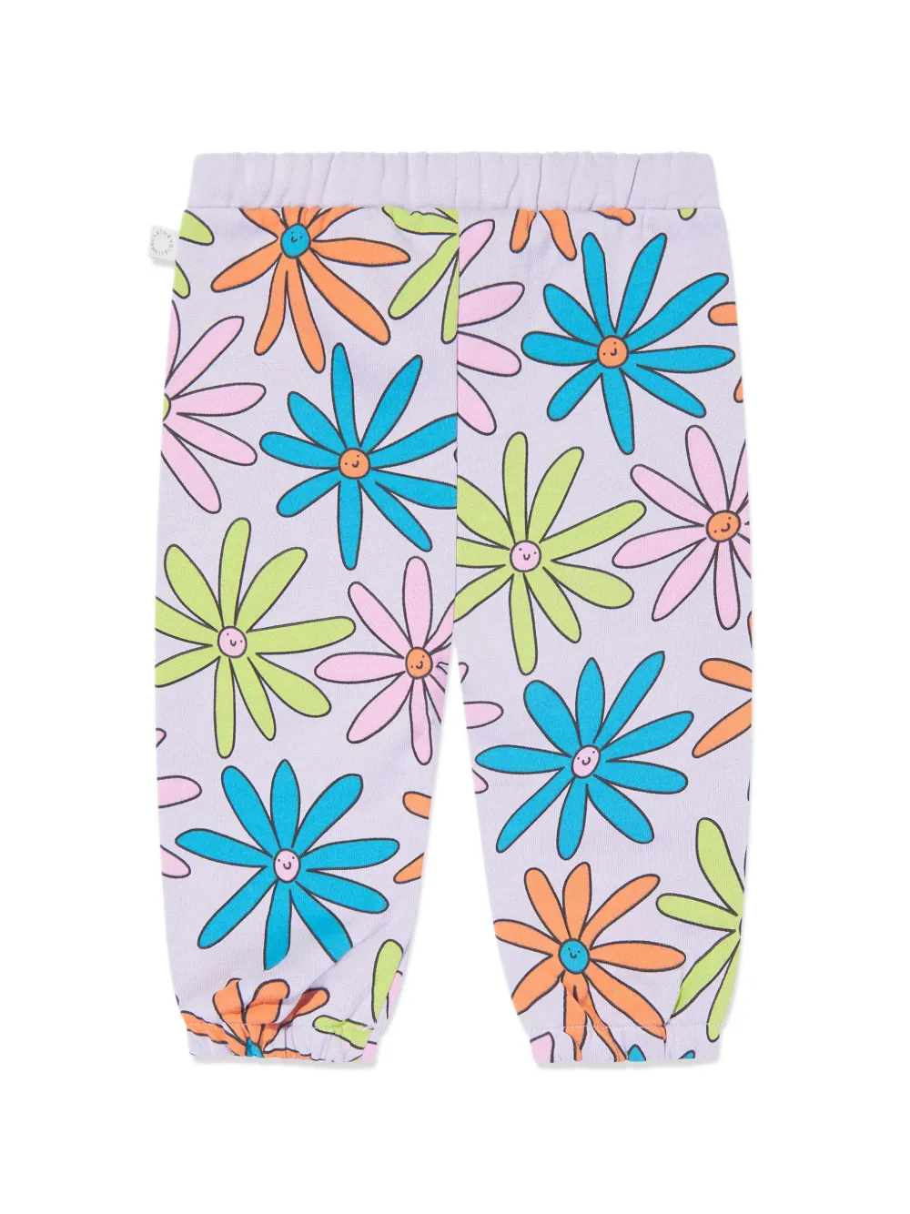 Брюки с цветочным принтом Stella McCartney Kids, фиолетовый — фото 2