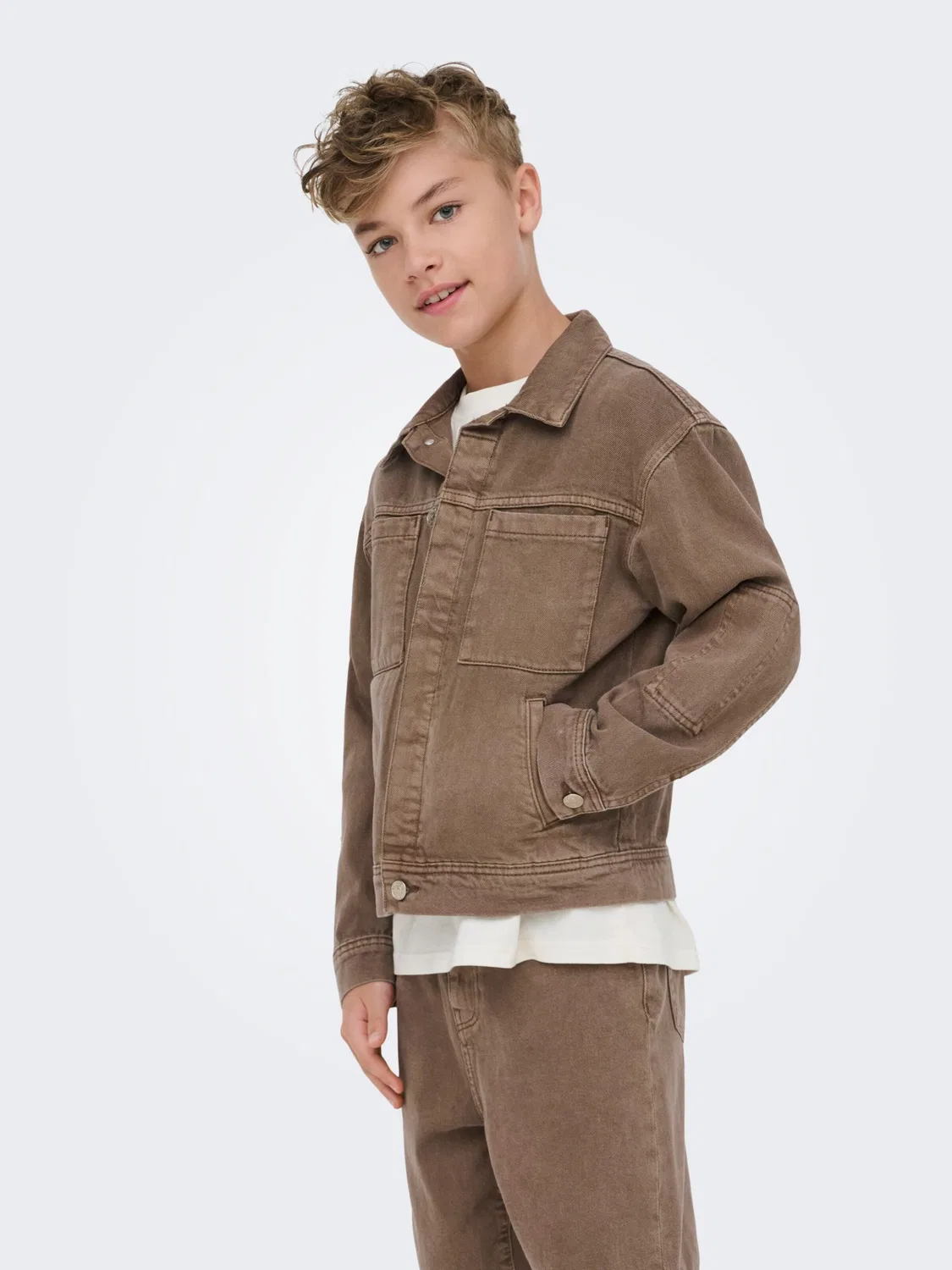 Демисезонный куртка OSJENTIRE Only & Sons Junior, коричневый — фото 3