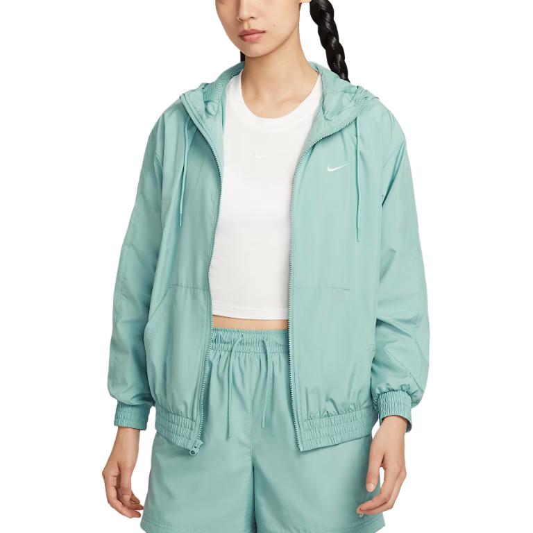 Nike Классическая куртка из тканых материалов для женщин, Cannoneer Gray/Sail White — фото 3