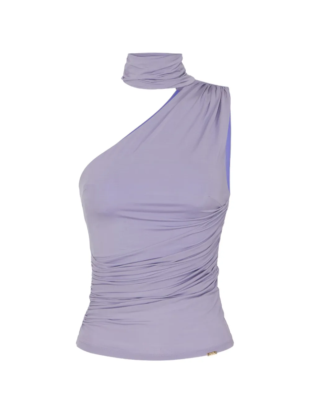 

Драпированная блузка Elisabetta Franchi, фиолетовый