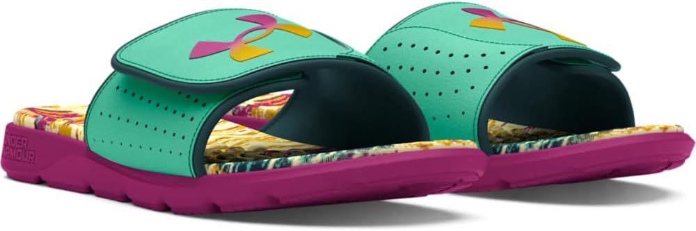 Under Armour мужские сланцы Ignite Pro Graphic, (302) Comet Green/Blackout Teal/Magenta Pop — фото 2
