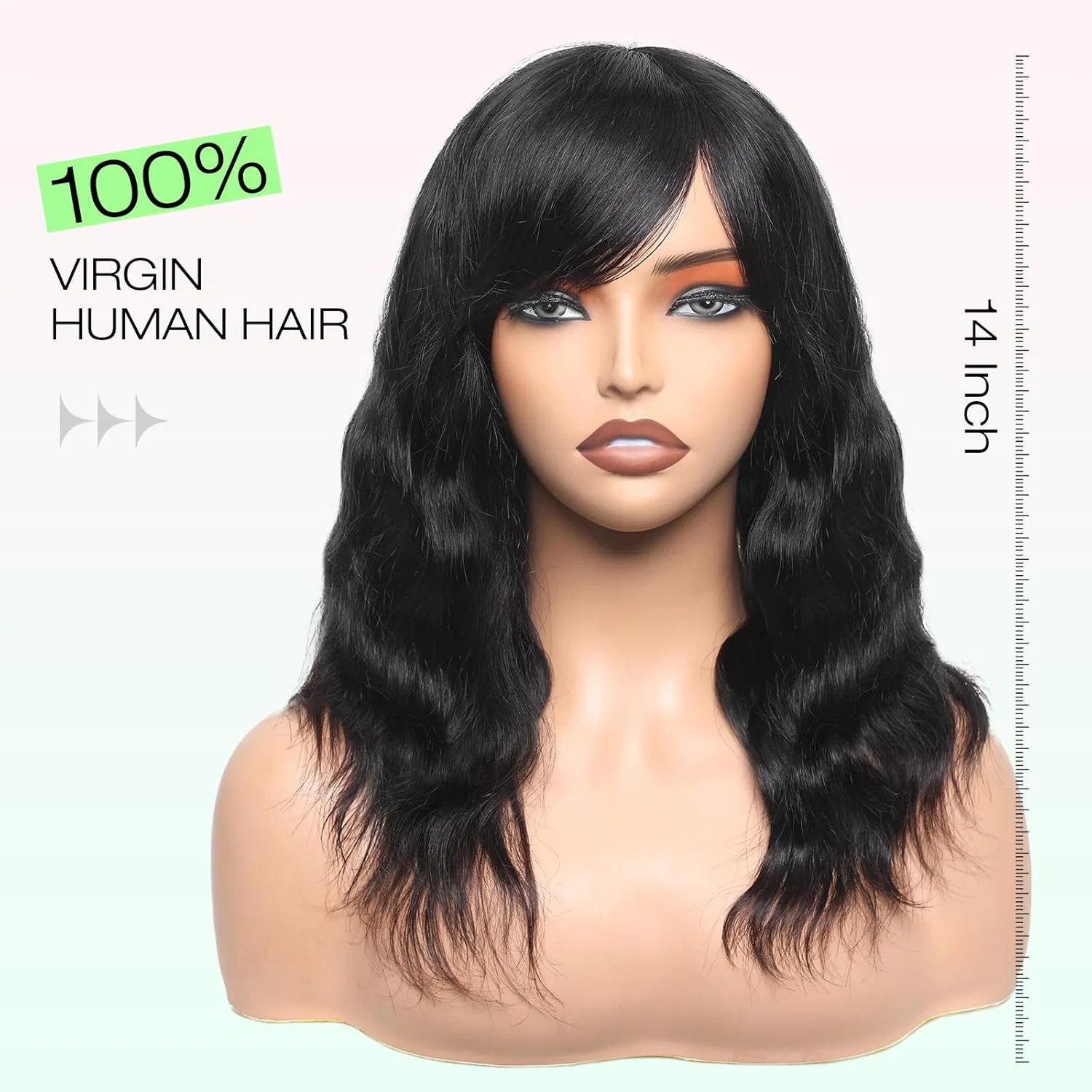 Парик WIGNEE из 100% бразильских натуральных волос с челкой Wignee — фото 2