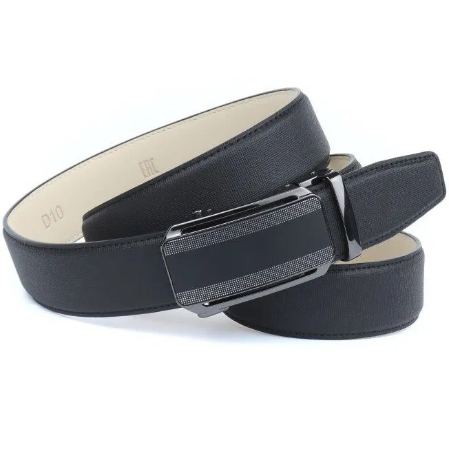 

Кожаный ремень Anthony Crown Anthoni Crown, черный