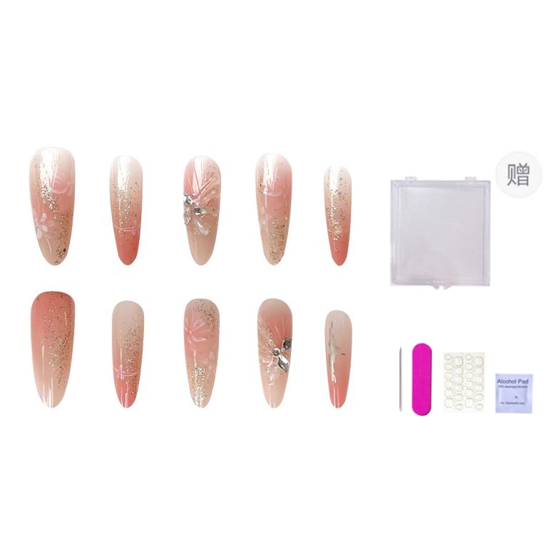 

Искусственные ногти для женщин ORANOT, Long Ladder S, Fits 80% [Includes Storage Box]15-11-12-11-8