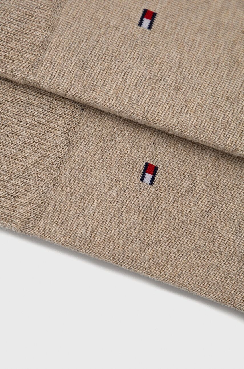 2 упаковки носков Tommy Hilfiger, бежевый — фото 3