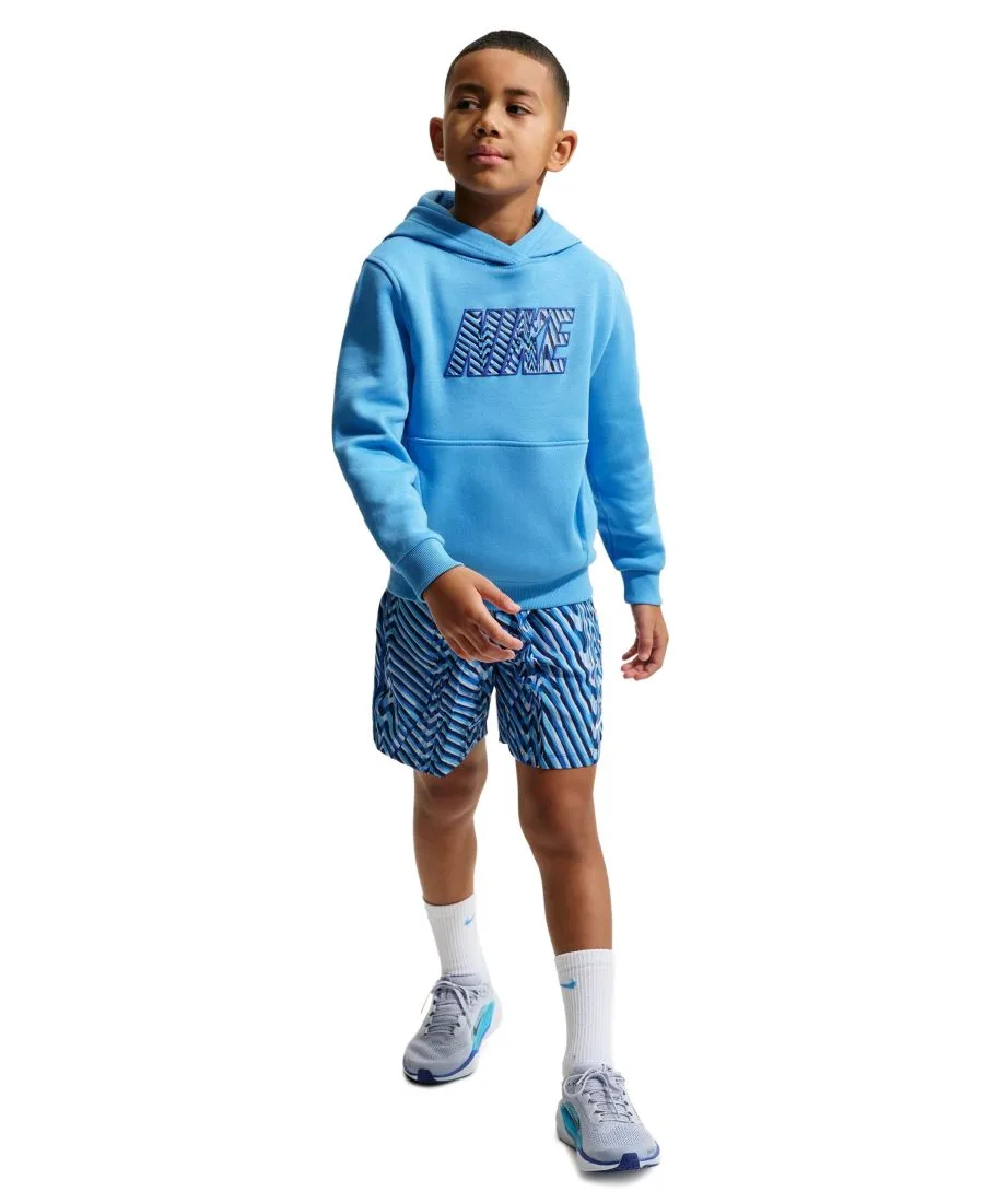 Детская флисовая толстовка с капюшоном Sportswear Club для мальчиков 4-20 лет Nike, university синий — фото 2